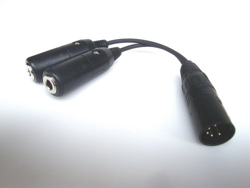 Adapter Verbindung (PA97) PJ055 und PJ068 - Klinkenstecker auf XLR-5